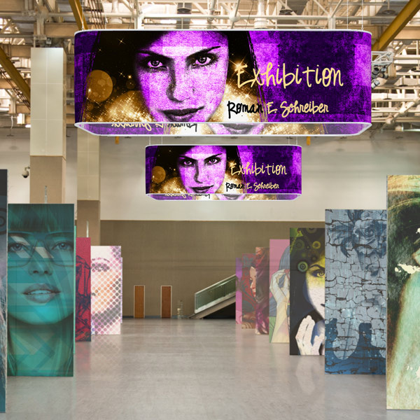 Enseignes suspendues - parfaites pour salons professionnels et foires