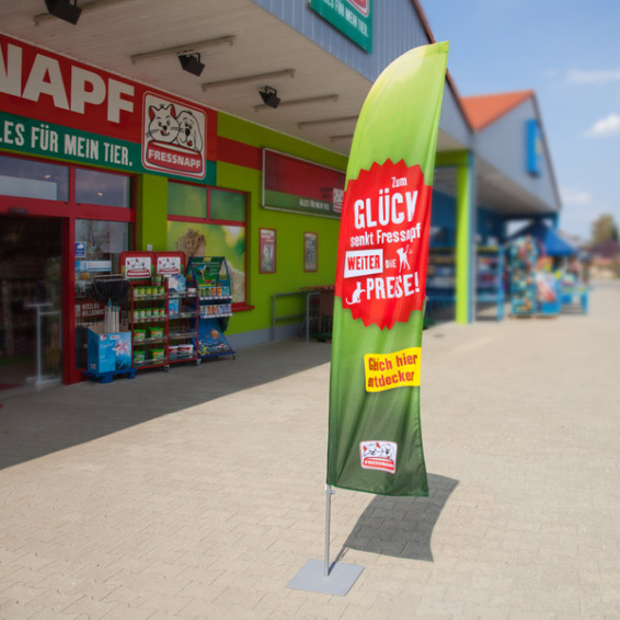 Bowflag® Basic / Beach flag en PLV