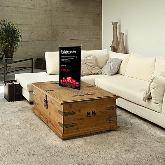 Présentoir X-Bannière T avec des offres de prix attractives