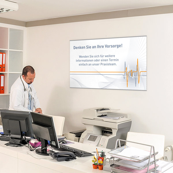 Impression sur tissu - l'affichage d'informations élégant