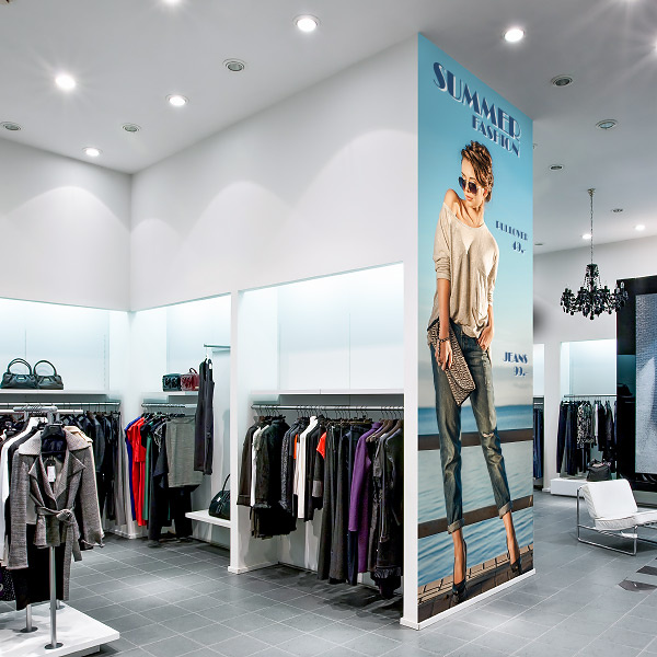 Papier peint photo pour décoration thématique sur le point de vente