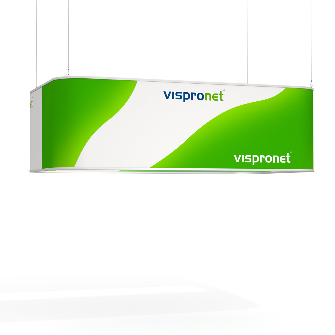 Ourlet supérieur et inférieur avec cordelette pour profilé 17 x 44 mm, bords latéraux cous