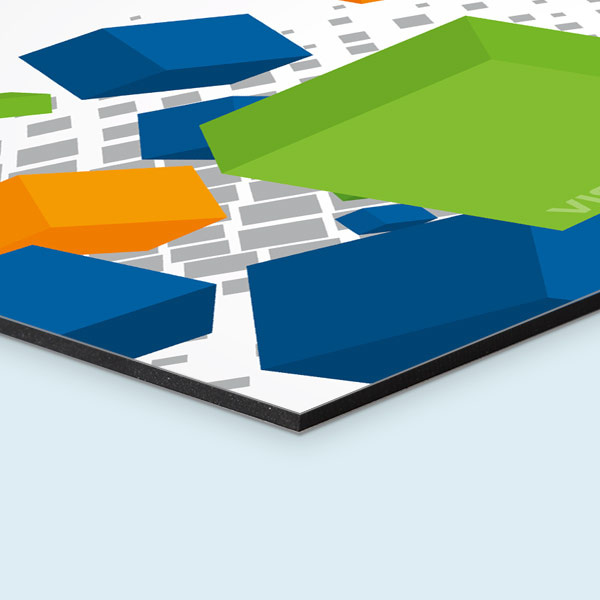 Panneau de permis de construire - ici en composite aluminium