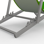 Chaise pliante alu , vue arrière