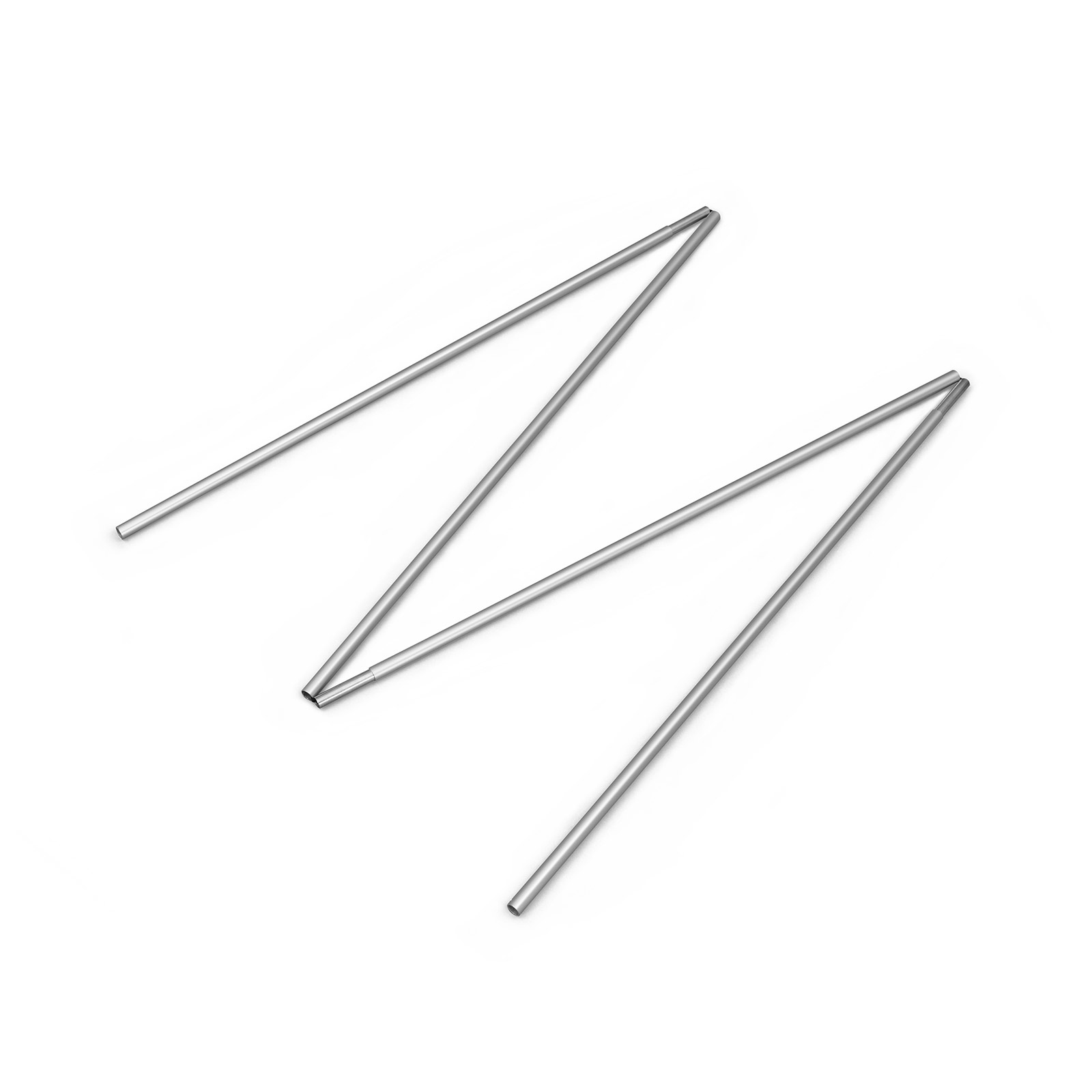 Tube d'aluminium rond, en 4 parties, longueur 300 cm, ø 15 mm