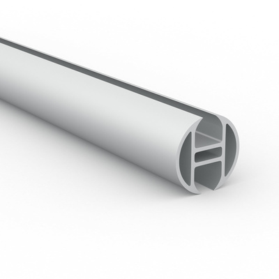 Profil en aluminium anodisé avec jonc, ø 30 mm