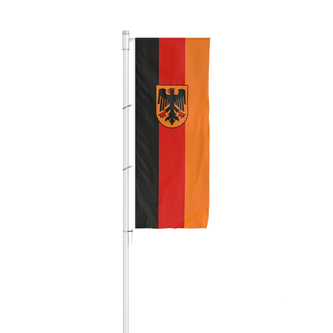 Drapeaux spéciaux : drapeau en format vertical, pour potence, drapeau de service fédéral