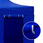 Porte enroulable avec deux fermetures éclair utilisables des deux côtés