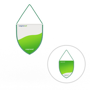 Bannière de voiture / Fanion - écusson, avec galon