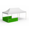 Pavillon pliable Select, exemple avec 3 cloisons mi-hauteur
