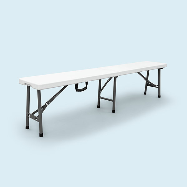 Banc pliable, dimensions 183 x 30 x 43 cm