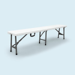 Banc pliable, dimensions 183 x 30 x 43 cm
