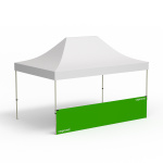 Pavillon pliable avec une cloison mi-haute, longueur 4,5 m