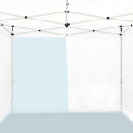 Fonction de porte : la cloison pleine peut être repliée sur le côté