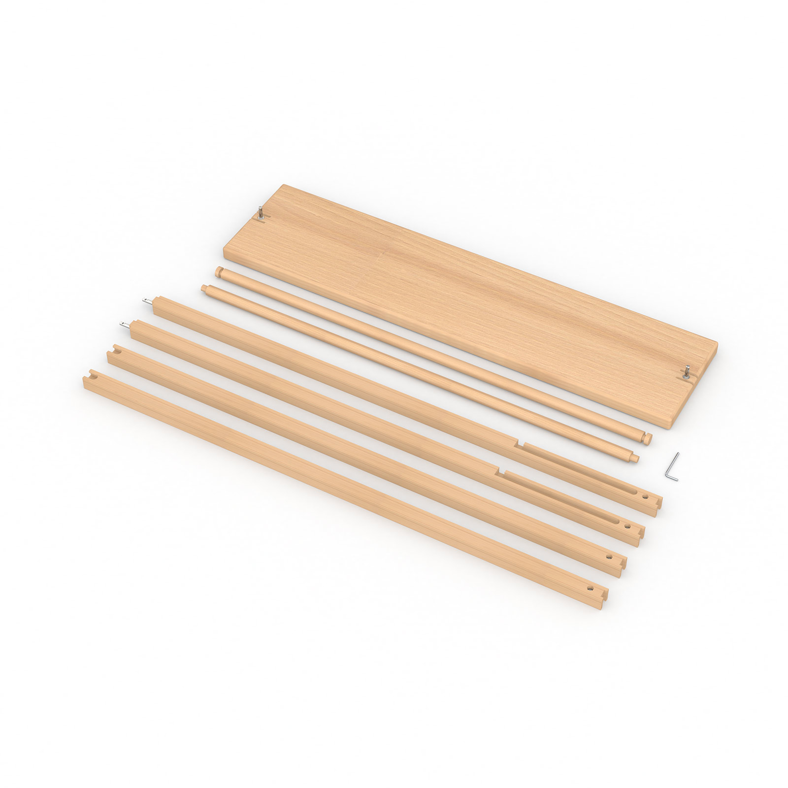 Bannière display en bois - Contenu de la livraison