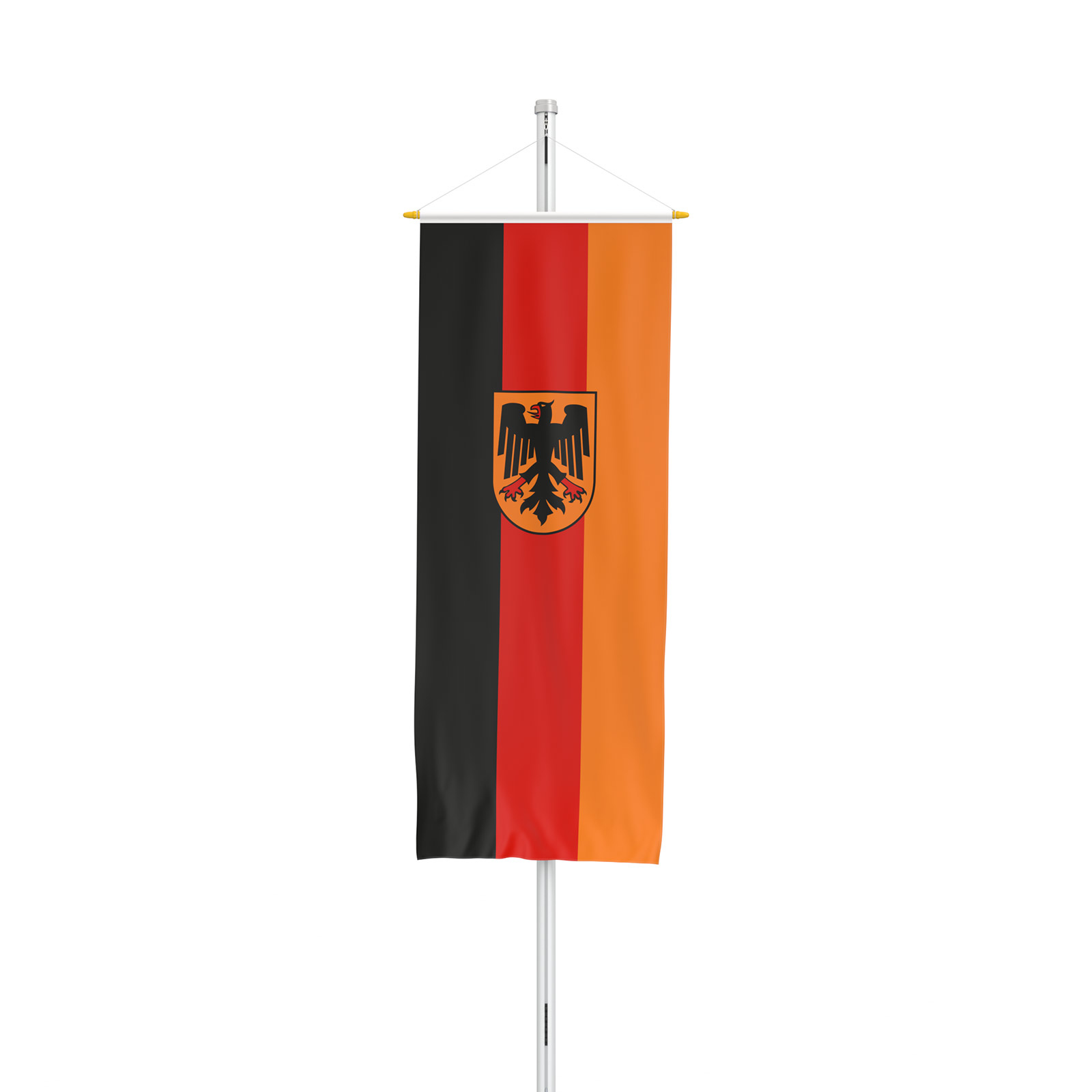 Drapeau du service fédéral au format vertical avec présentoir de drapeaux Basic