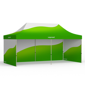 Tente pliante 3 x 6 m - avec impression