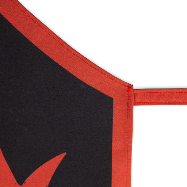 Bords et liens à la taille ourlés et imprimés