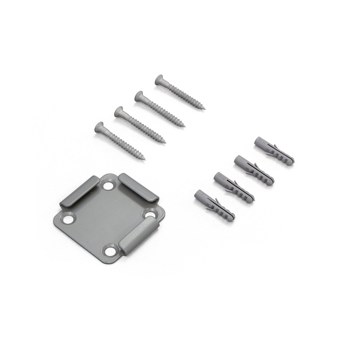 Platine de fixation au sol, grise