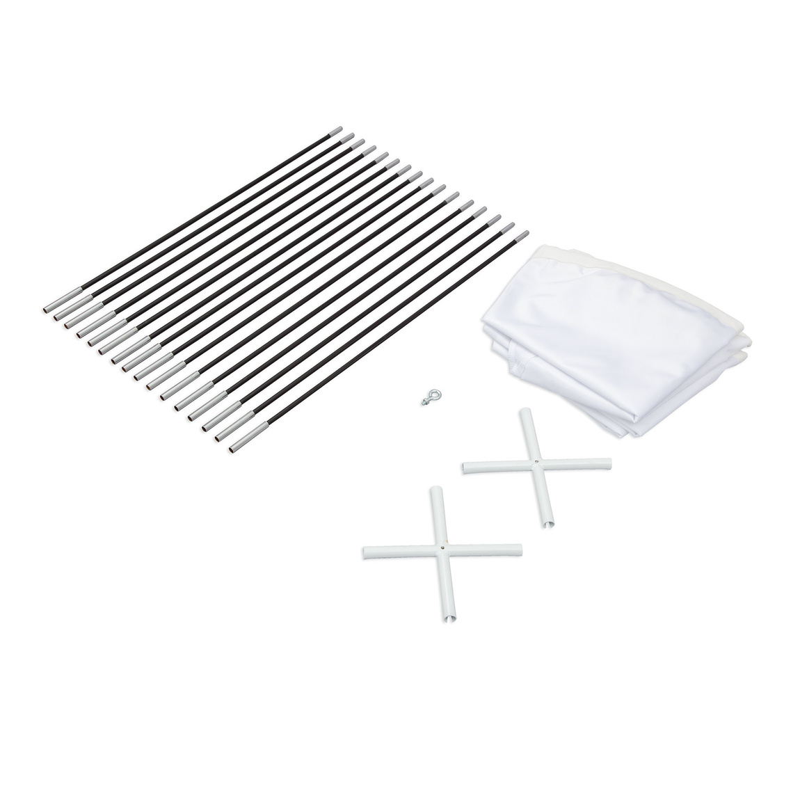 Enseigne suspendue en arc, contenu de la livraison taille ø 175 cm, hauteur 160 cm