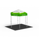 Tente pliante Select Hexagon 3 m combinée avec le kit de dalles de sol 3 m