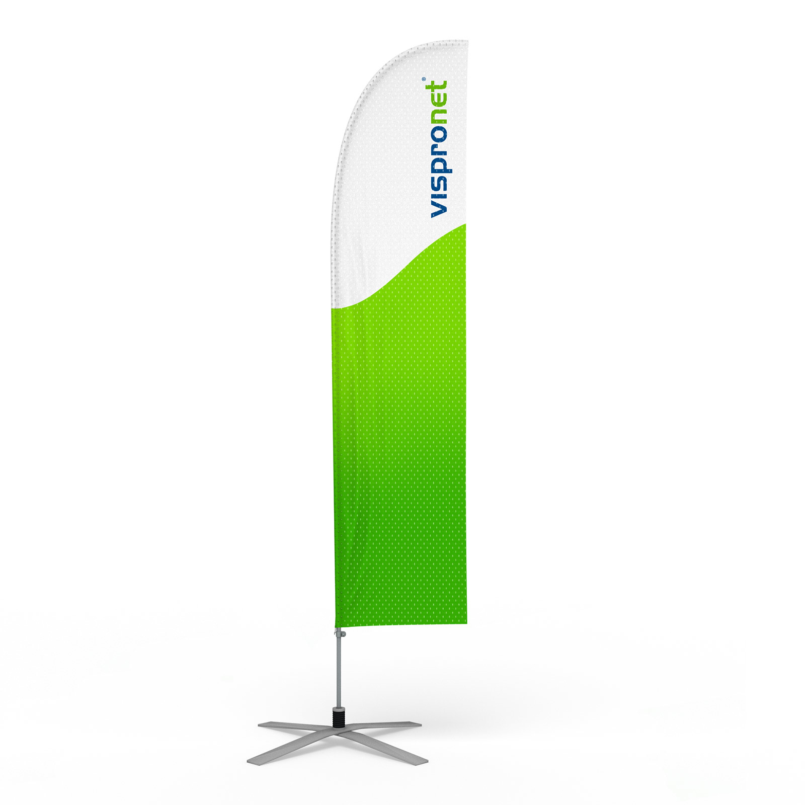 Bowflag® Basic, inclus pied en croix ø 100 cm / 17 kg avec rotateur et ressort