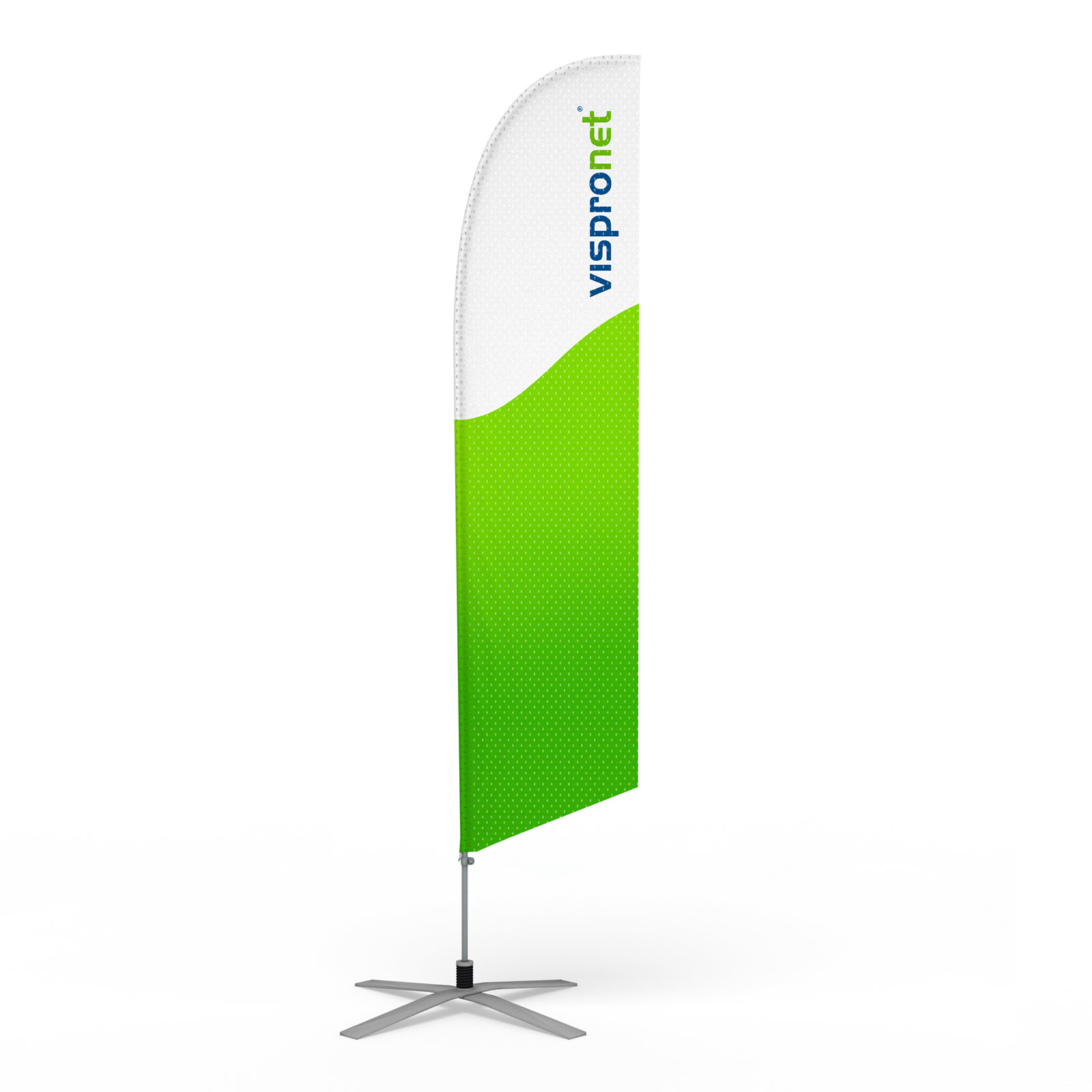 Bowflag® Basic, inclus pied en croix ø 100 cm / 17 kg avec rotateur et ressort