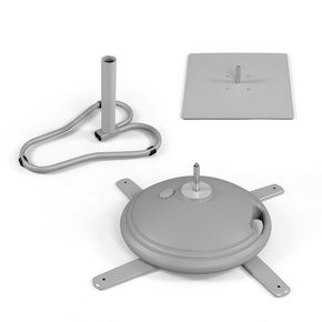 Éléments de sol pour mâts de drapeau mobiles