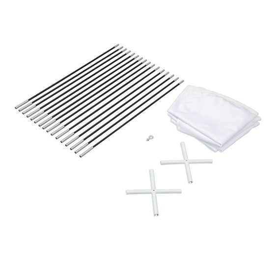 Enseigne suspendue en arc, contenu de la livraison taille ø 175 cm, hauteur 160 cm
