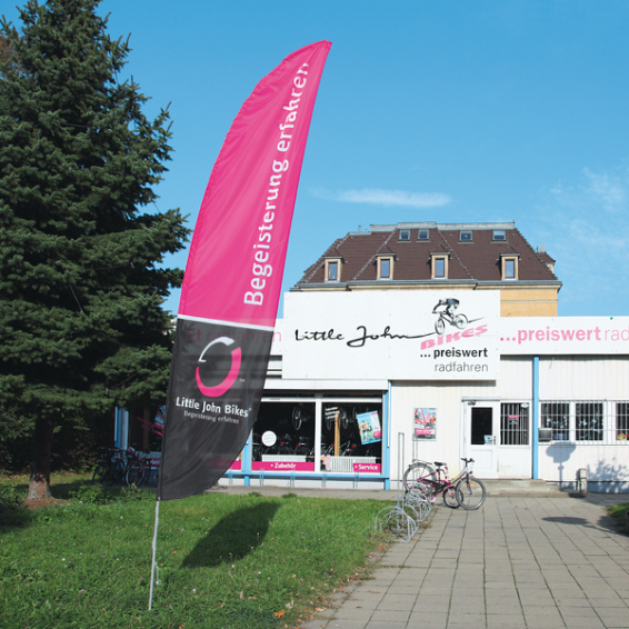 Bowflag® Basic / Beachflag, à bord inférieur convexe