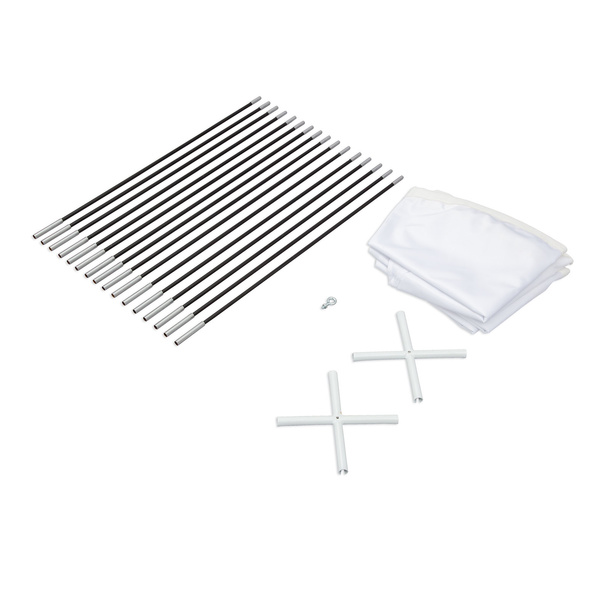 Enseigne suspendue en arc, contenu de la livraison taille ø 175 cm, hauteur 160 cm