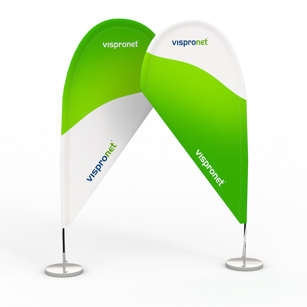 Bowflag® T, double épaisseur, personnalisable avec des motifs identiques ou différents