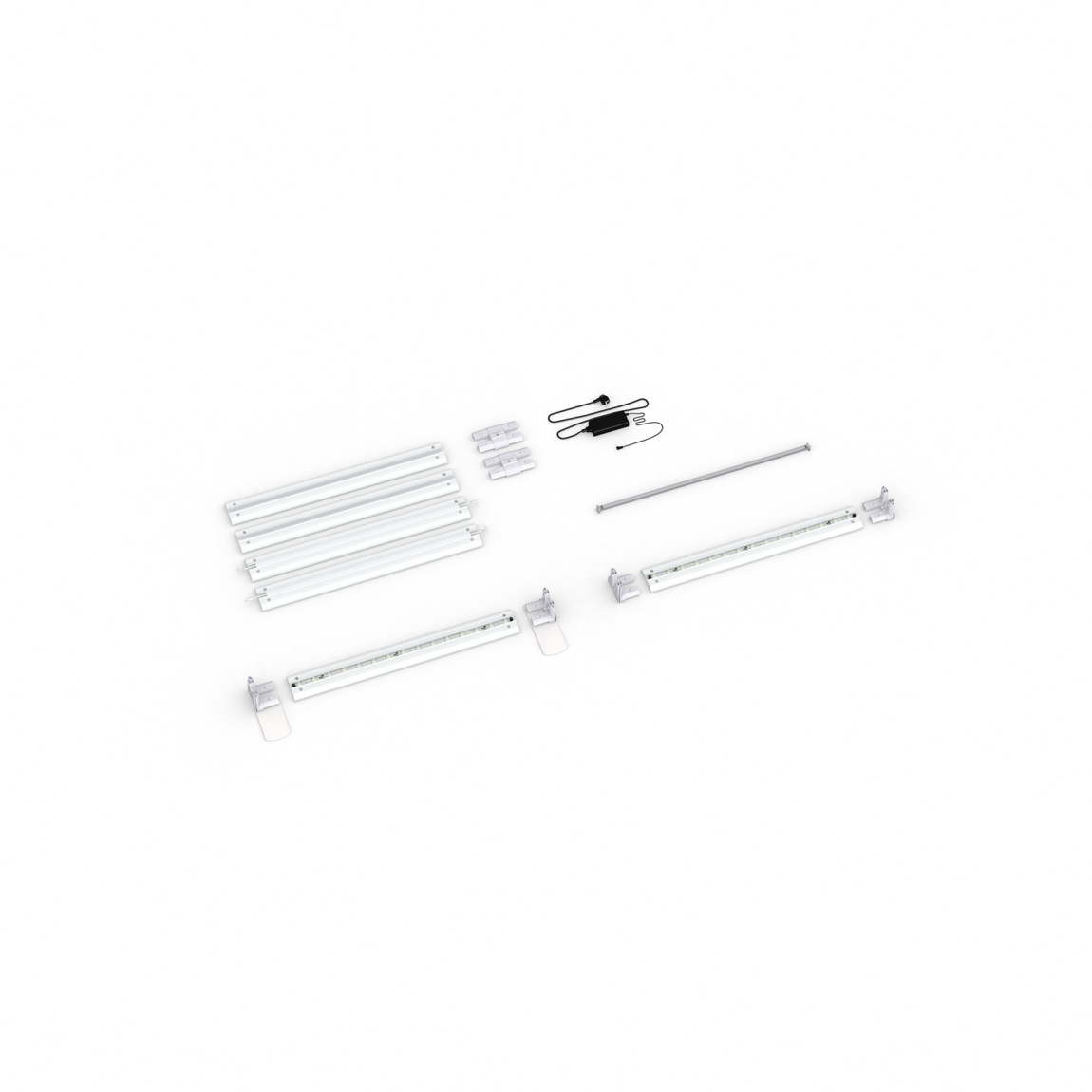 Contenu livraison : variante adossée, système larg. 100 cm, haut. 200 cm