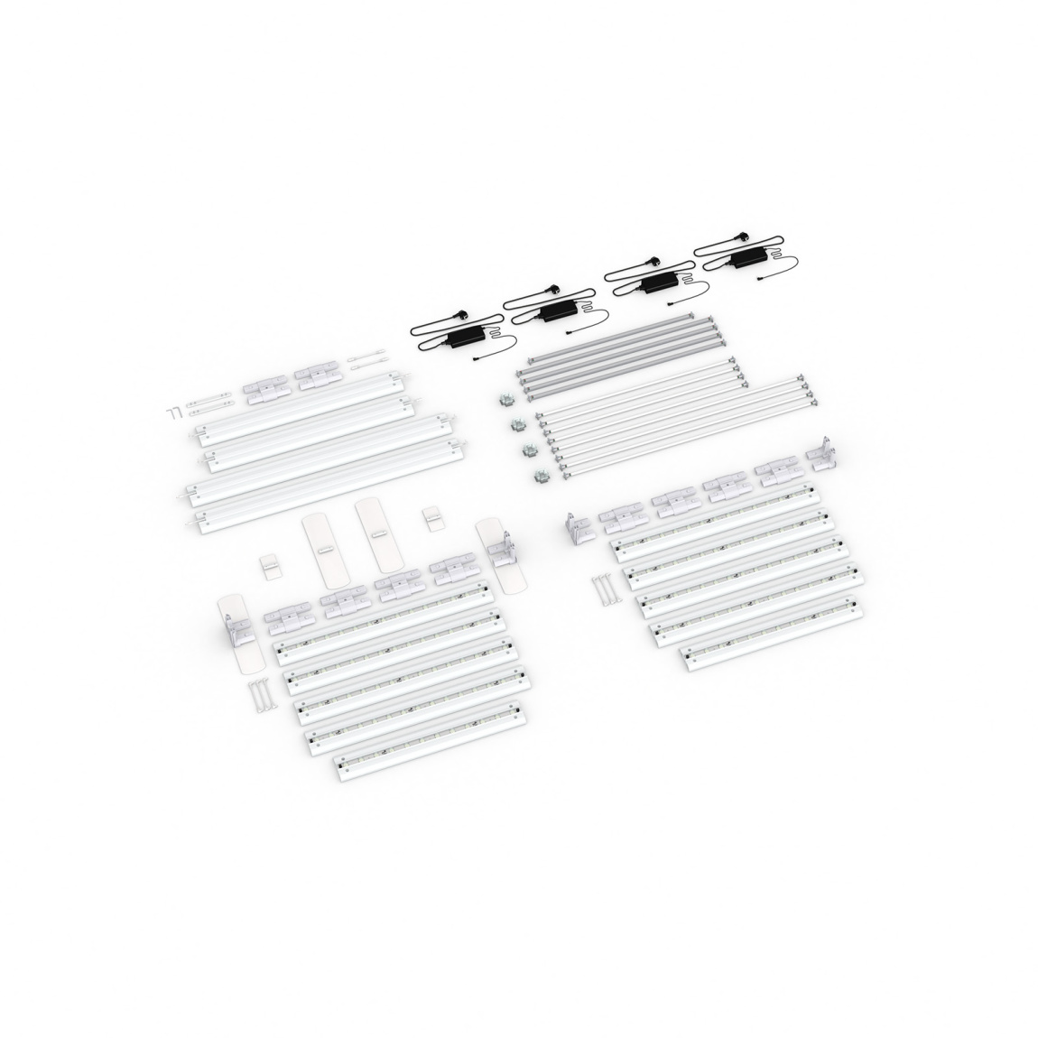 Contenu de la livraison : version autoportante, largeur système 485 cm, hauteur système 225 cm