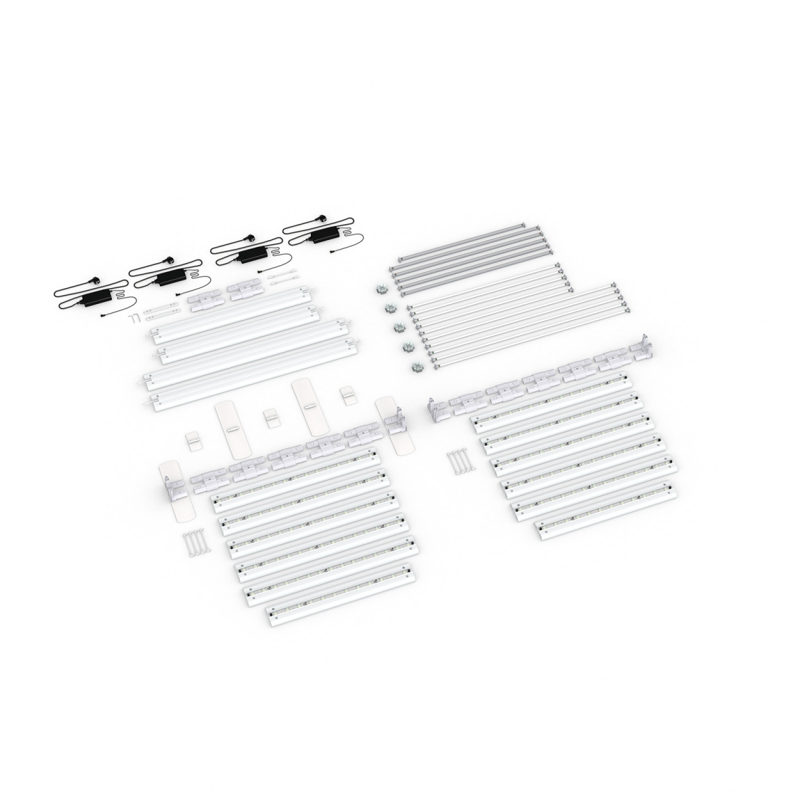 Contenu de la livraison : version autoportante, largeur système 585 cm, hauteur système 225 cm