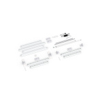 Contenu de la livraison : version autoportante, largeur système 185 cm, hauteur système 225 cm