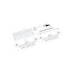 Contenu de la livraison : version autoportante, largeur système 185 cm, hauteur système 250 cm