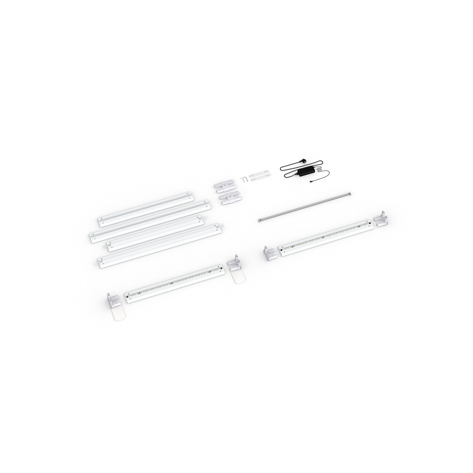 Contenu livraison : variante adossée, système larg. 100 cm, haut. 225cm