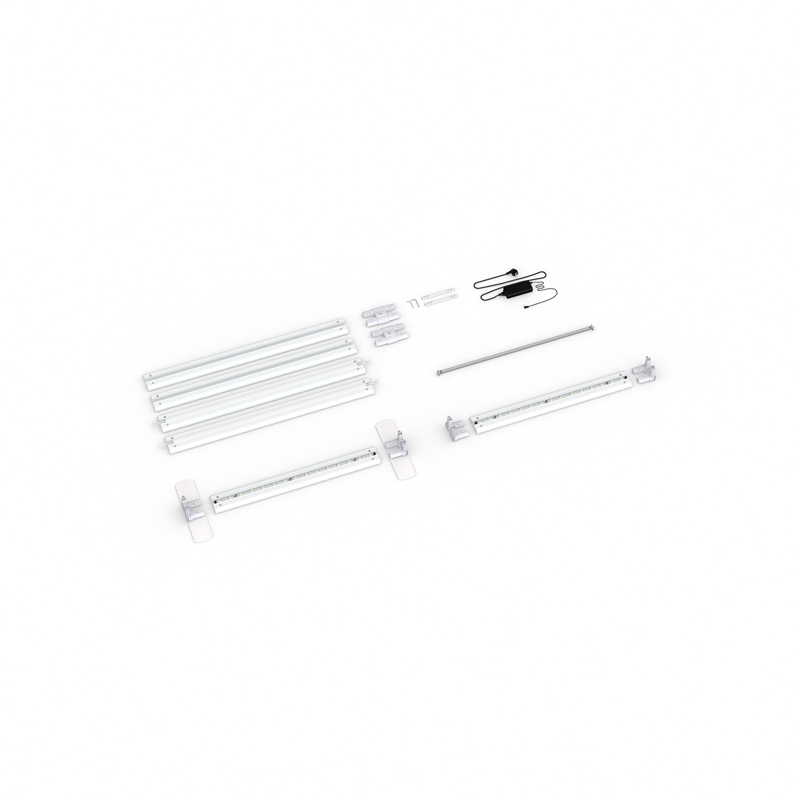 Contenu livraison : variante adossée, système larg. 100 cm, haut. 250cm