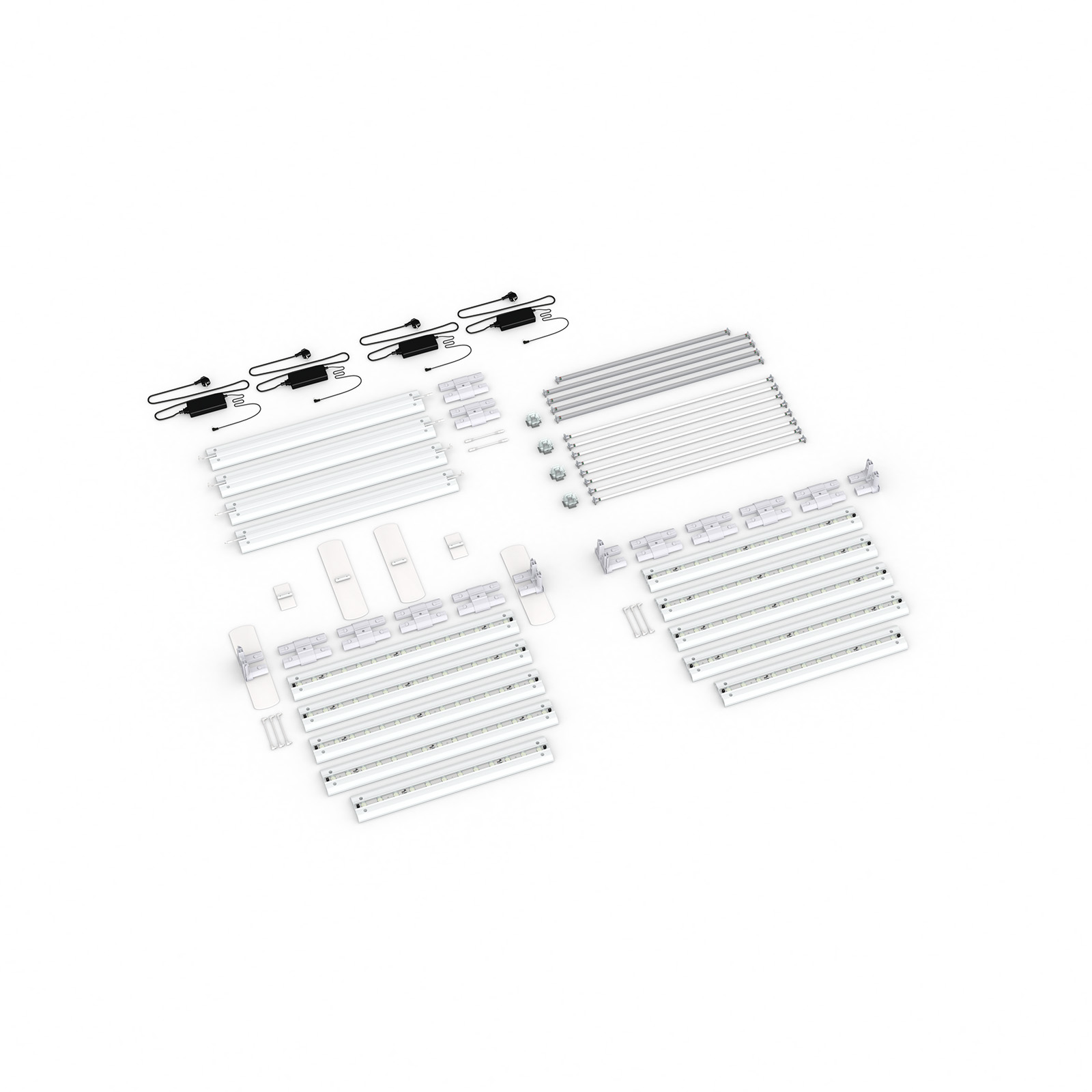 Contenu de la livraison : version autoportante, largeur système 485 cm, hauteur système 200 cm