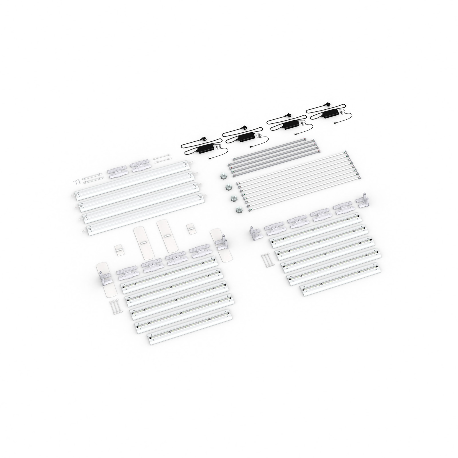 Contenu de la livraison : version autoportante, largeur système 485 cm, hauteur système 250 cm