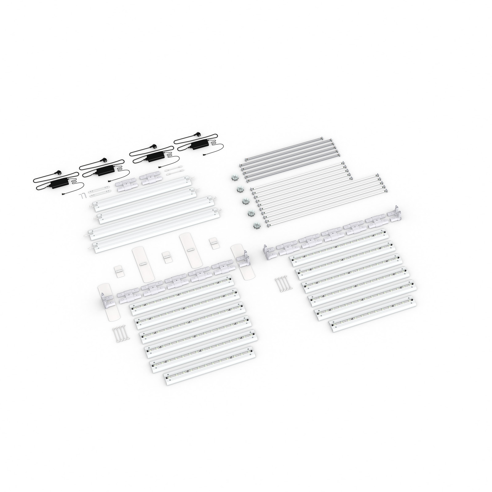 Contenu de la livraison : version autoportante, largeur système 585 cm, hauteur système 225 cm