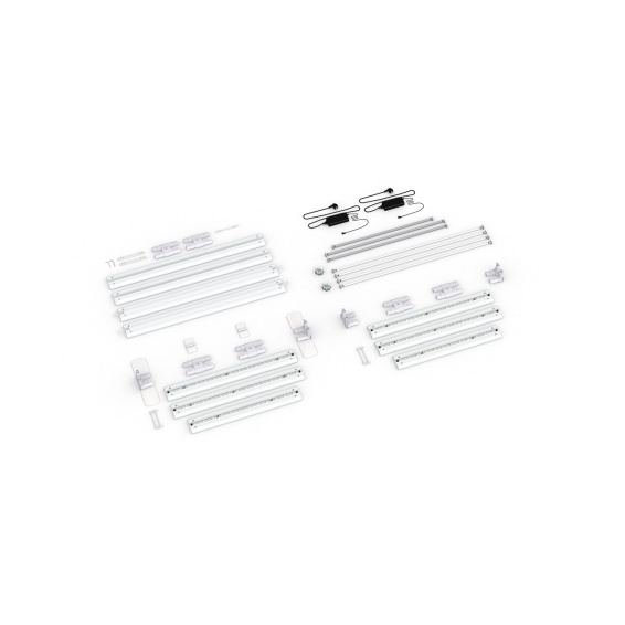 Contenu de la livraison : version autoportante, largeur système 285 cm, hauteur système 250 cm