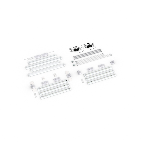 Contenu de la livraison : version autoportante, largeur système 300 cm, hauteur système 225 cm