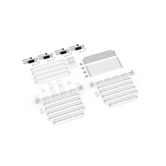 Contenu de la livraison : version autoportante, largeur système 485 cm, hauteur système 200 cm