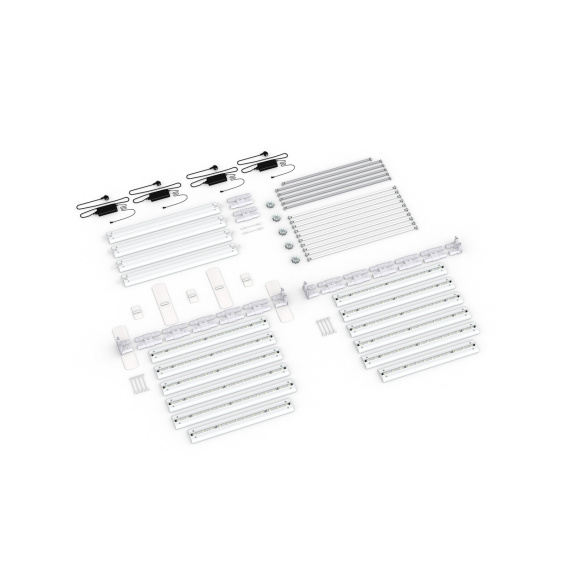 Contenu de la livraison : version autoportante, largeur système 585 cm, hauteur système 200 cm