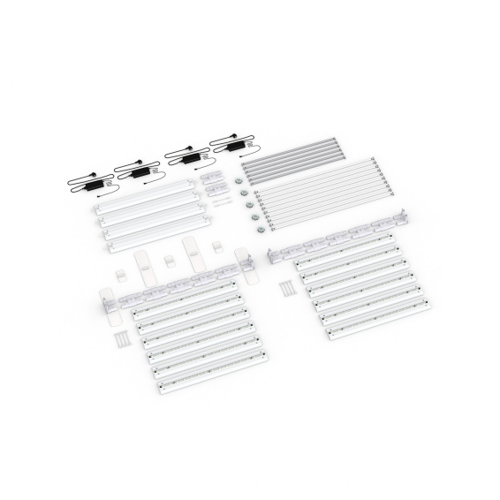 Contenu de la livraison : version autoportante, largeur système 600 cm, hauteur système 200 cm