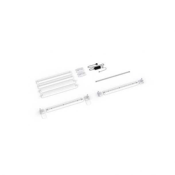 Contenu livraison : variante adossée, système larg. 100 cm, haut. 200 cm