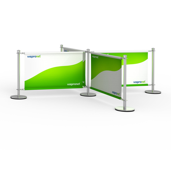 Bannière de café, disposition en X