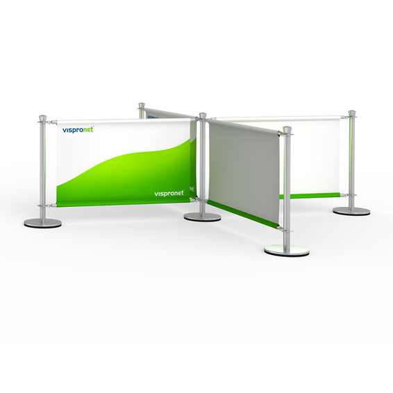 Bannière de café, disposition en X